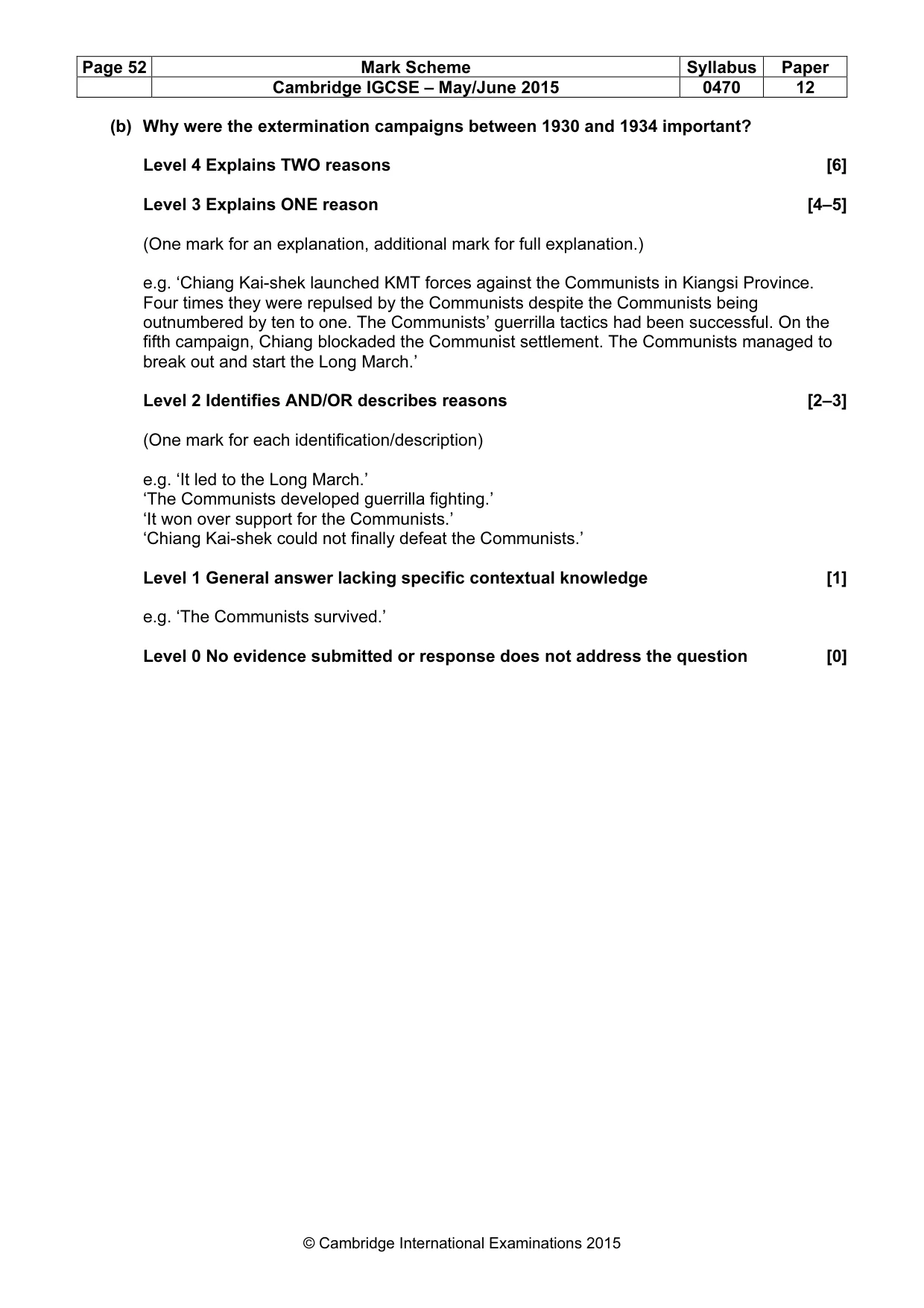 Mark scheme, page 52 of 68