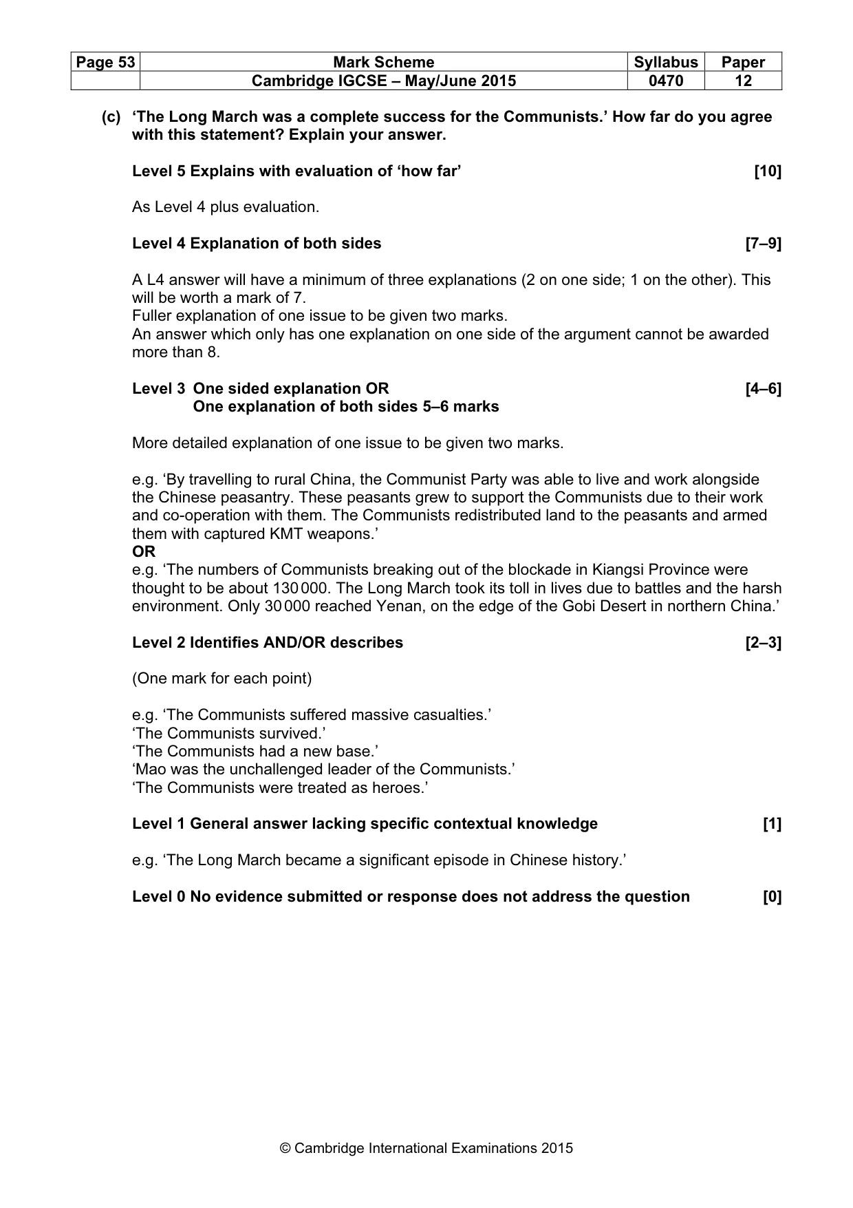 Mark scheme, page 53 of 68