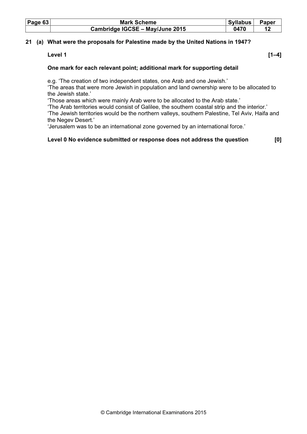 Mark scheme, page 63 of 68
