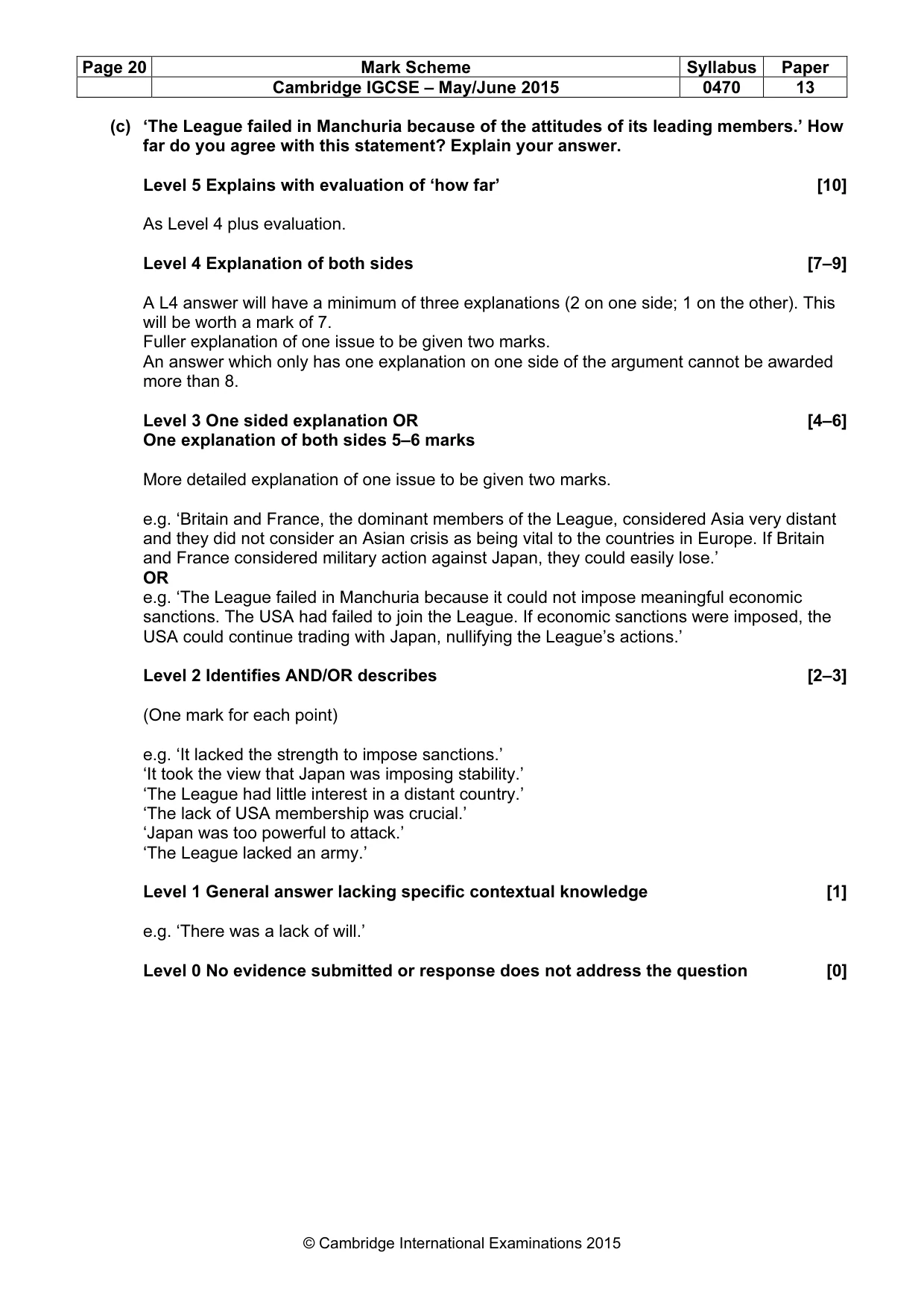 Mark scheme, page 20 of 68