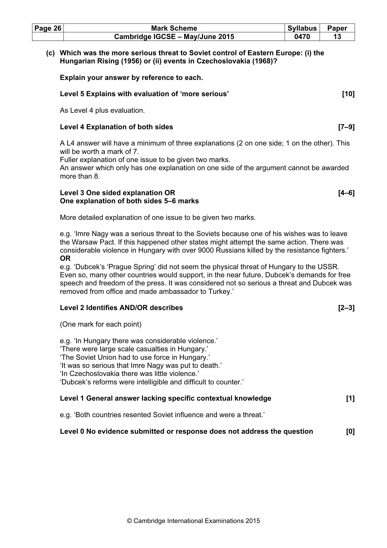 Mark scheme, page 26 of 68