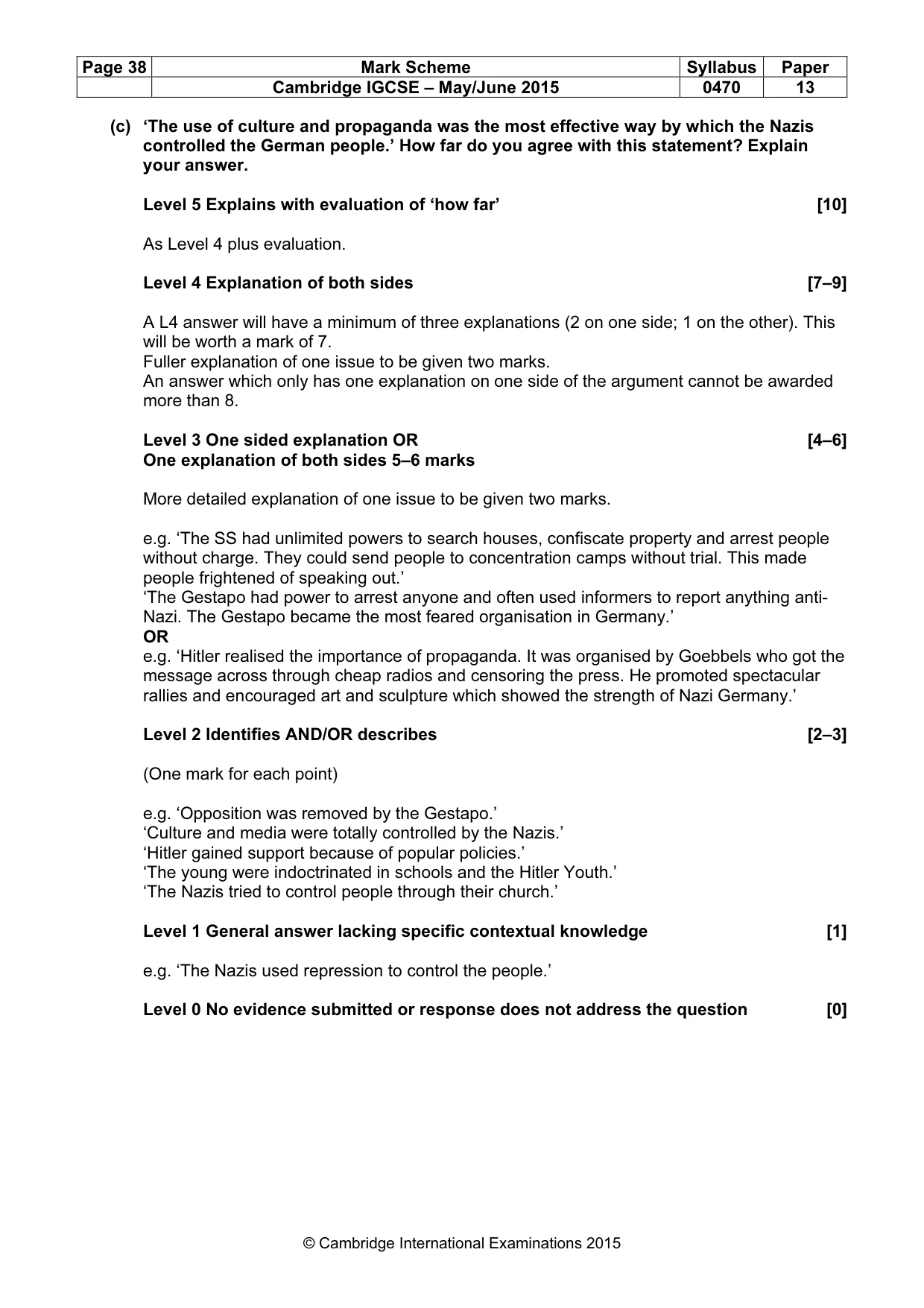 Mark scheme, page 38 of 68