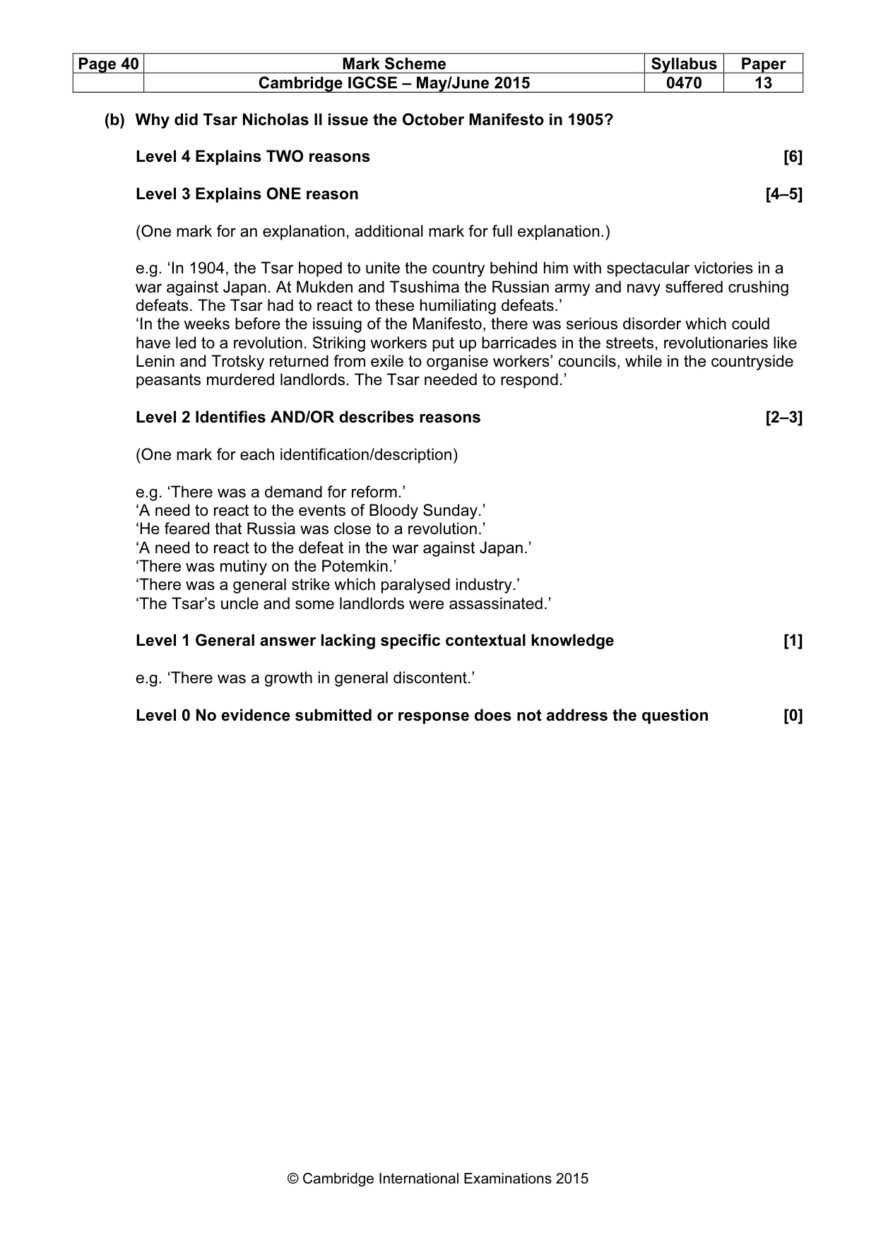 Mark scheme, page 40 of 68
