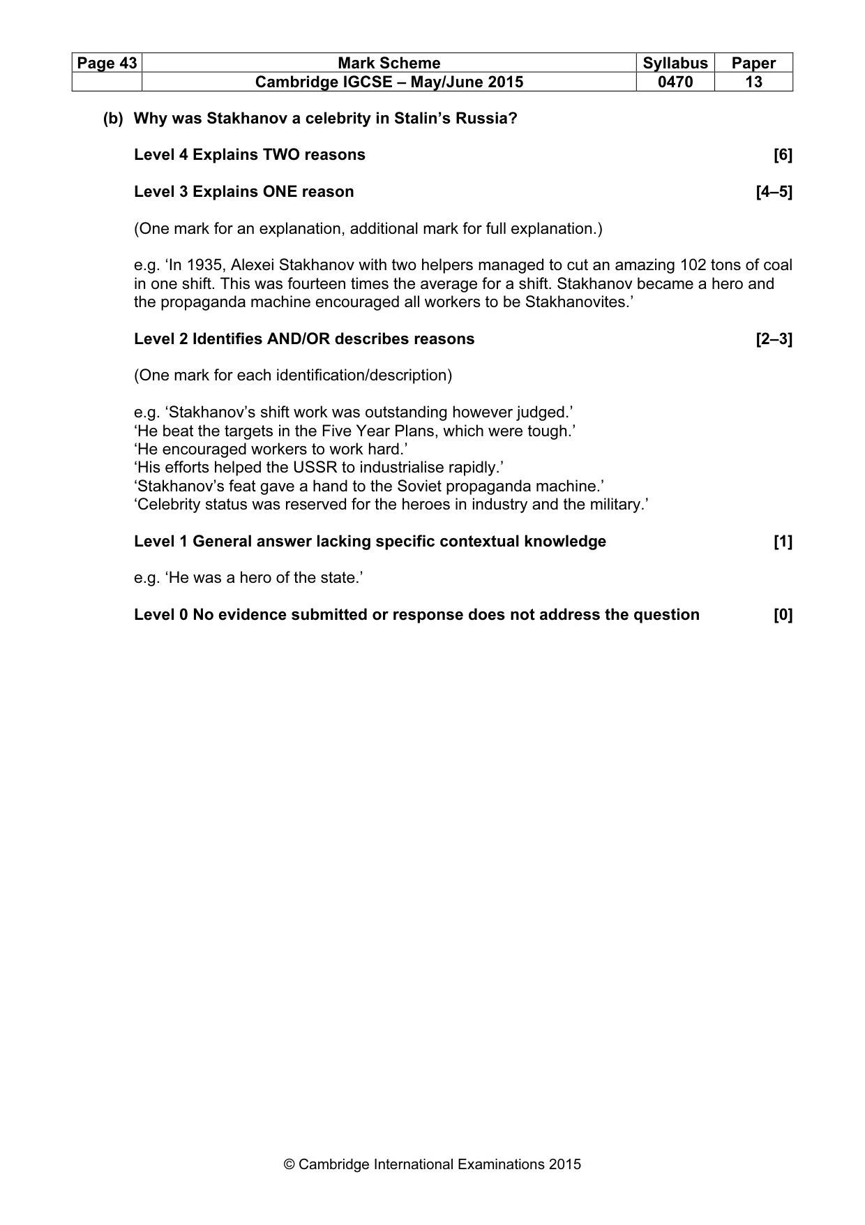 Mark scheme, page 43 of 68