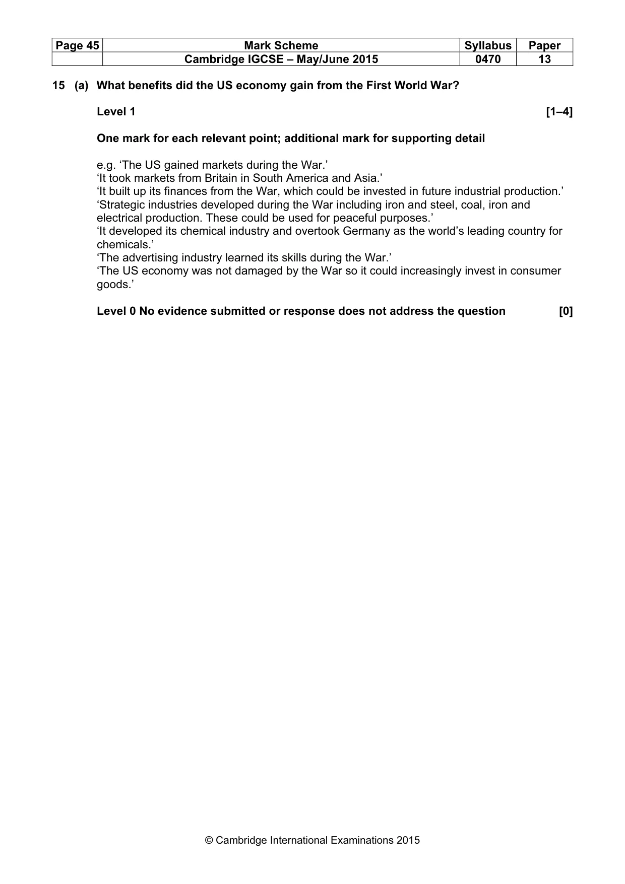 Mark scheme, page 45 of 68