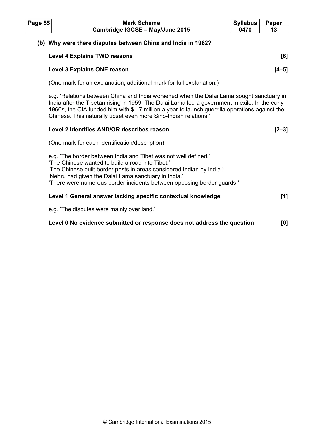 Mark scheme, page 55 of 68
