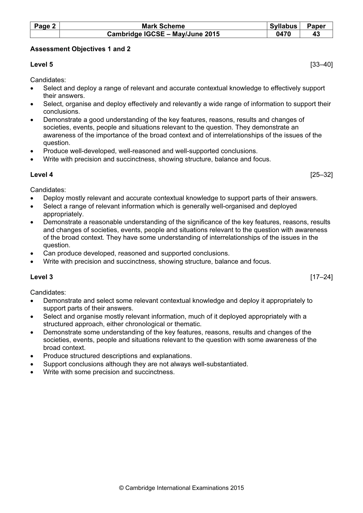 Mark scheme, page 2 of 10