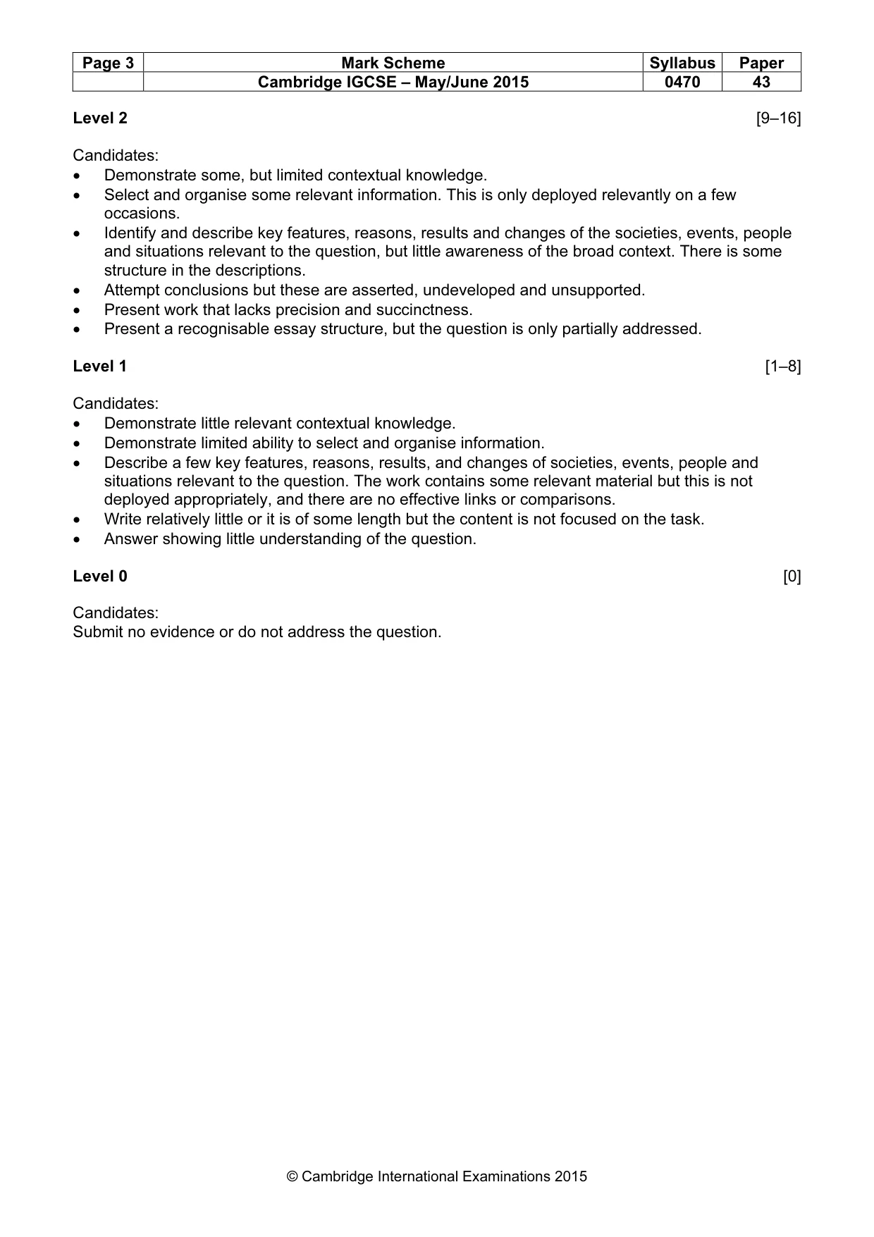 Mark scheme, page 3 of 10