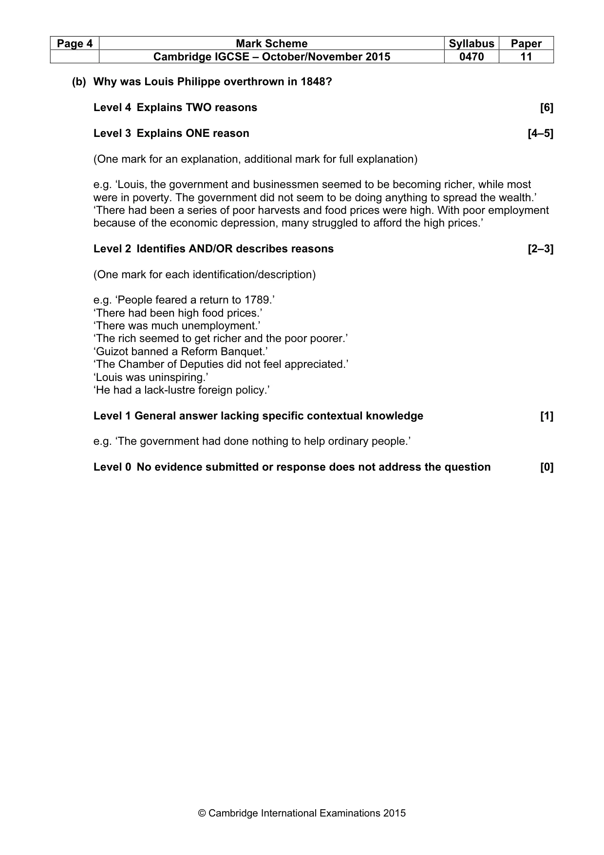 Mark scheme, page 4 of 68