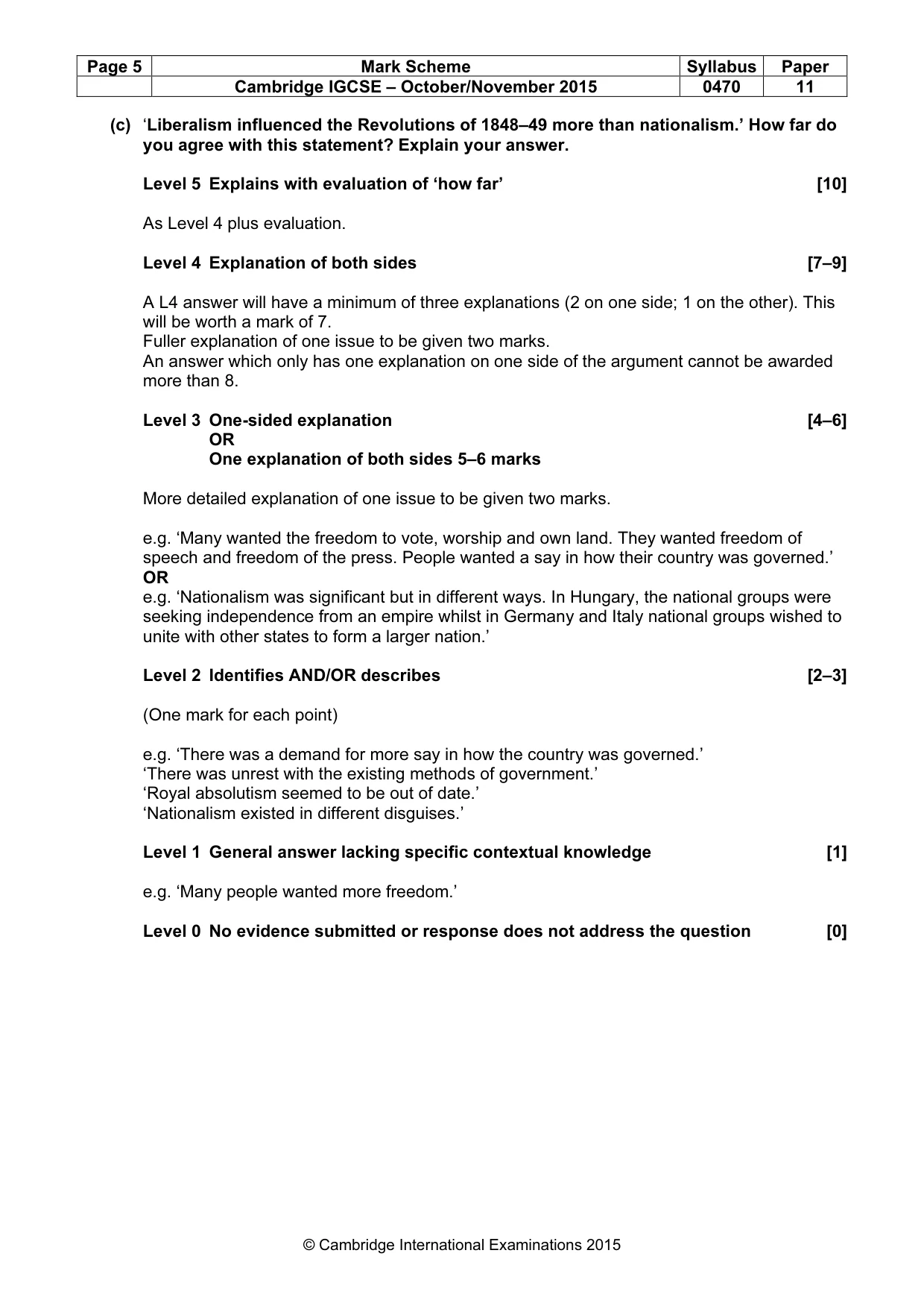 Mark scheme, page 5 of 68