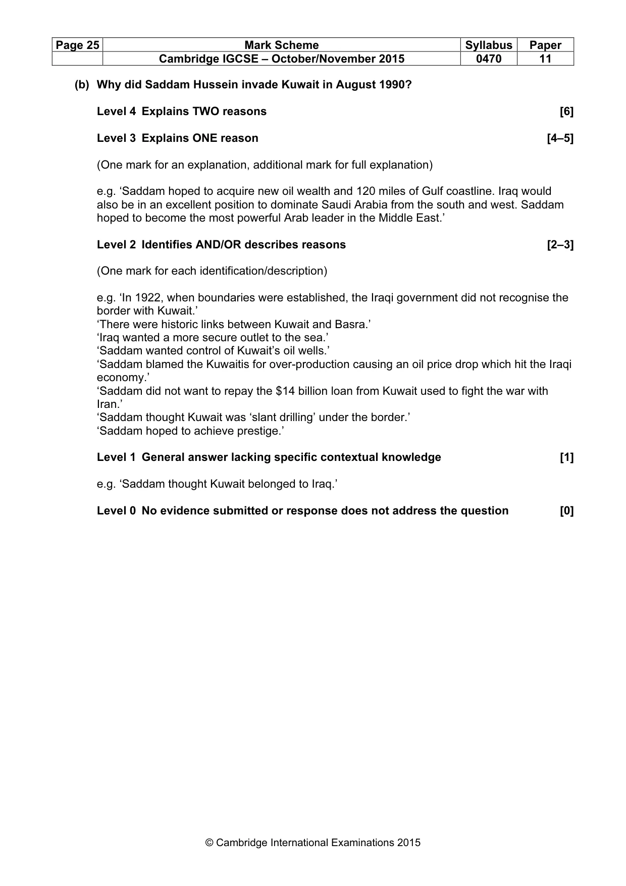Mark scheme, page 25 of 68