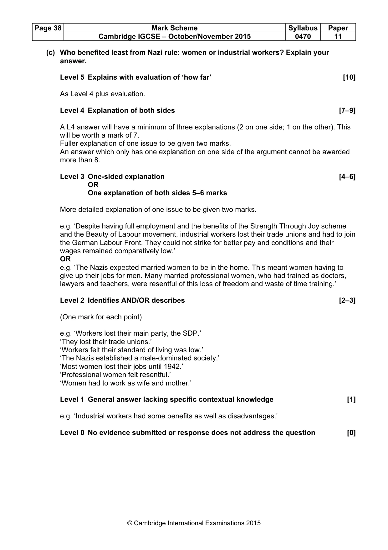 Mark scheme, page 38 of 68