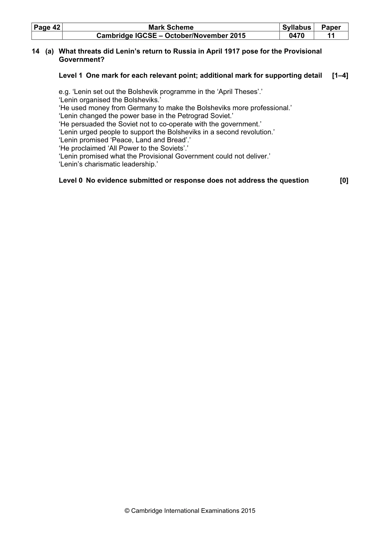 Mark scheme, page 42 of 68