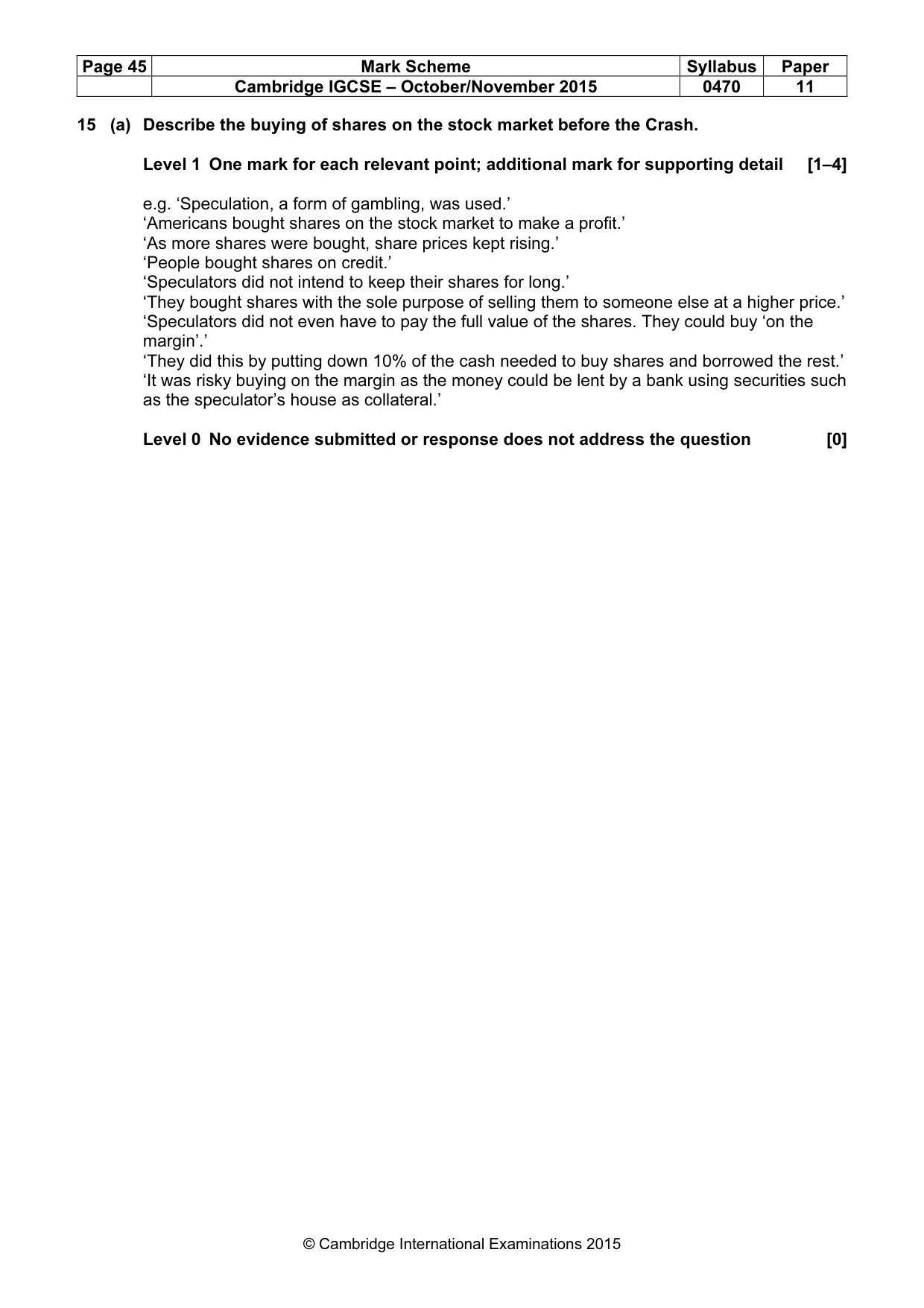 Mark scheme, page 45 of 68