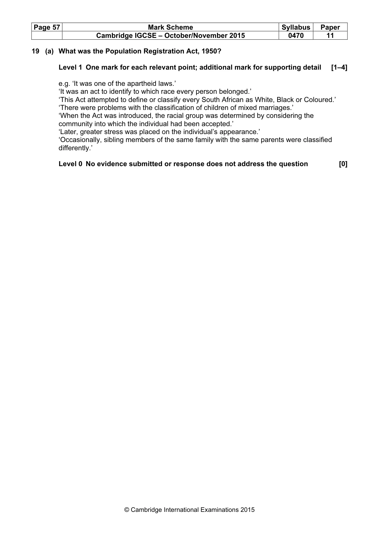 Mark scheme, page 57 of 68