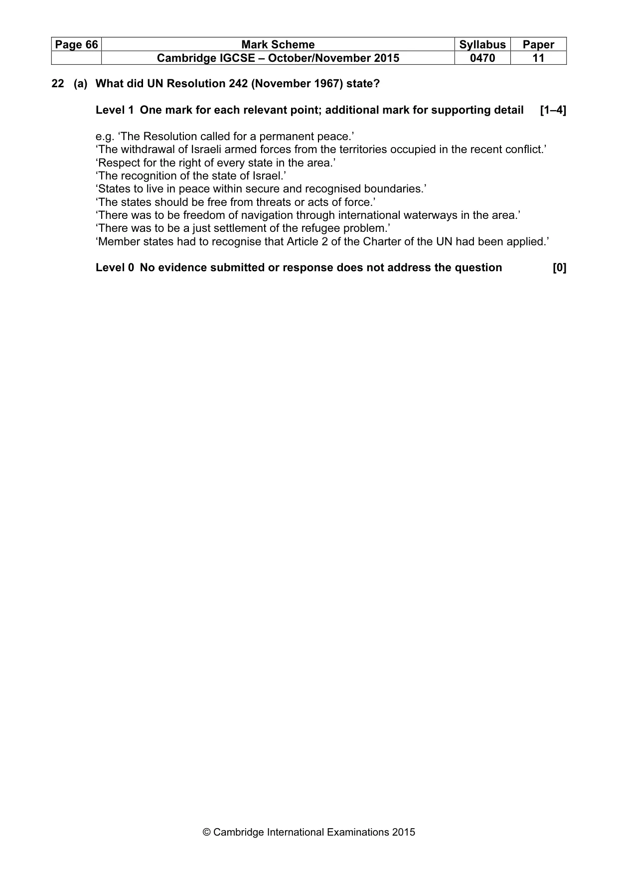 Mark scheme, page 66 of 68