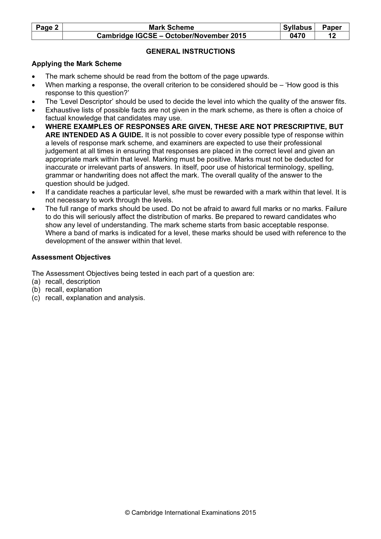 Mark scheme, page 2 of 68