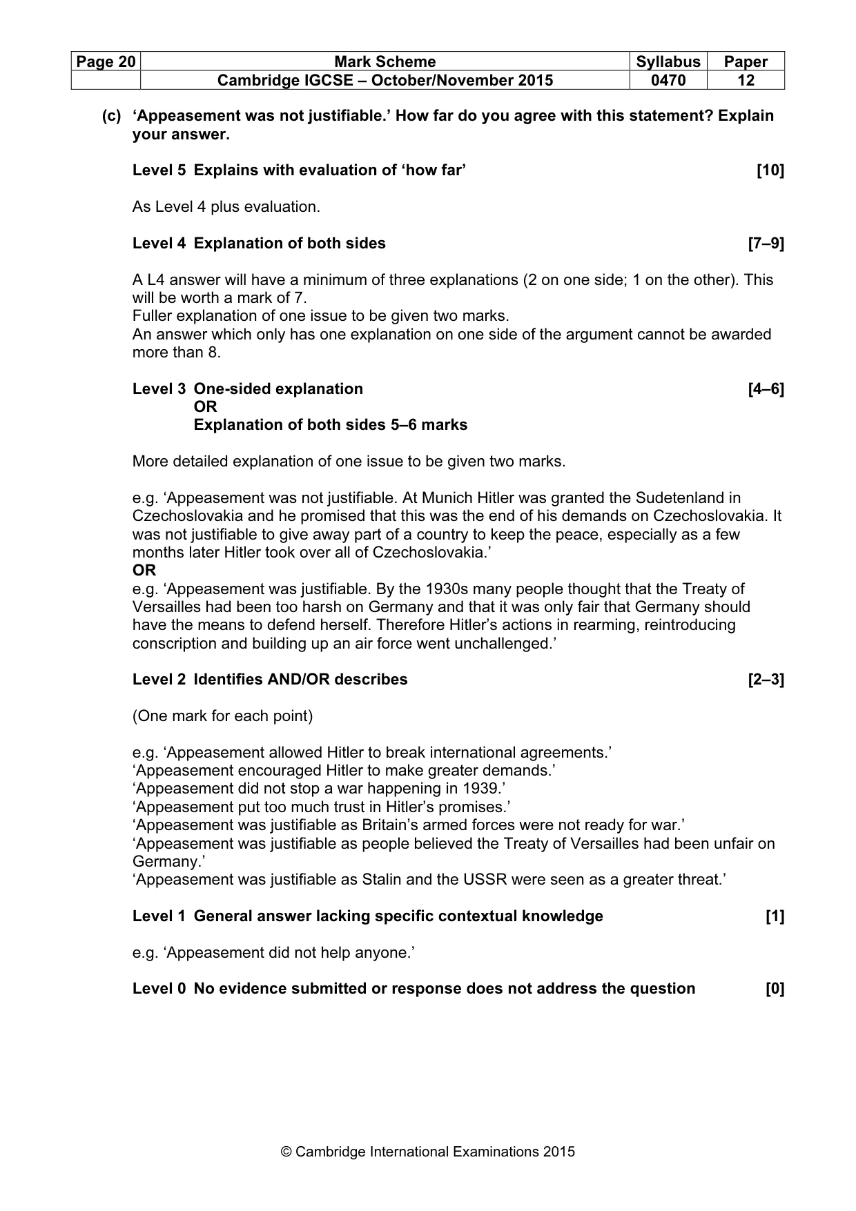 Mark scheme, page 20 of 68
