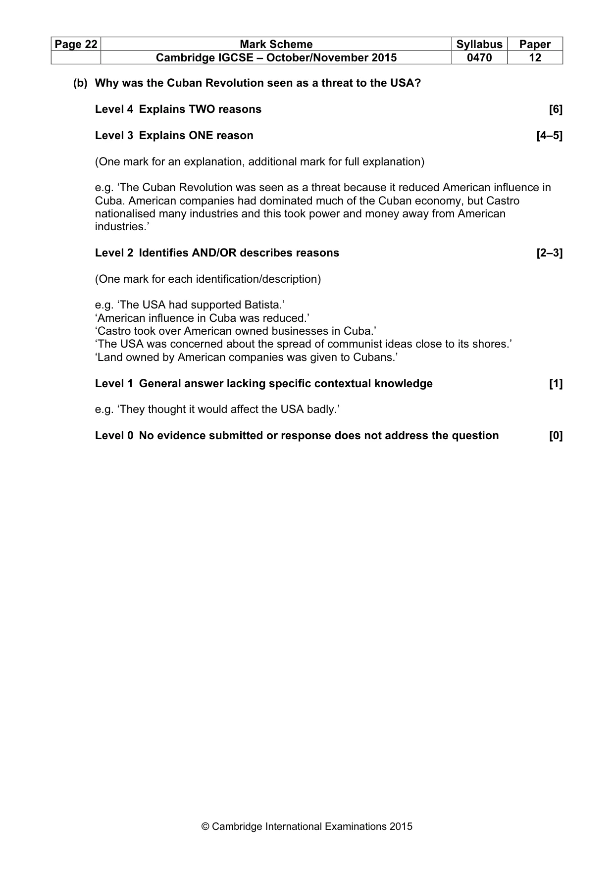 Mark scheme, page 22 of 68