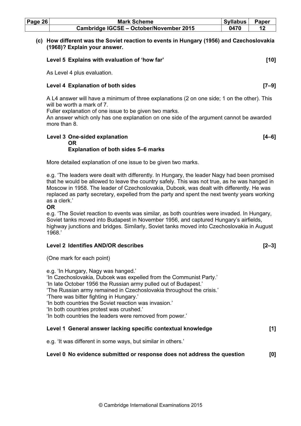 Mark scheme, page 26 of 68