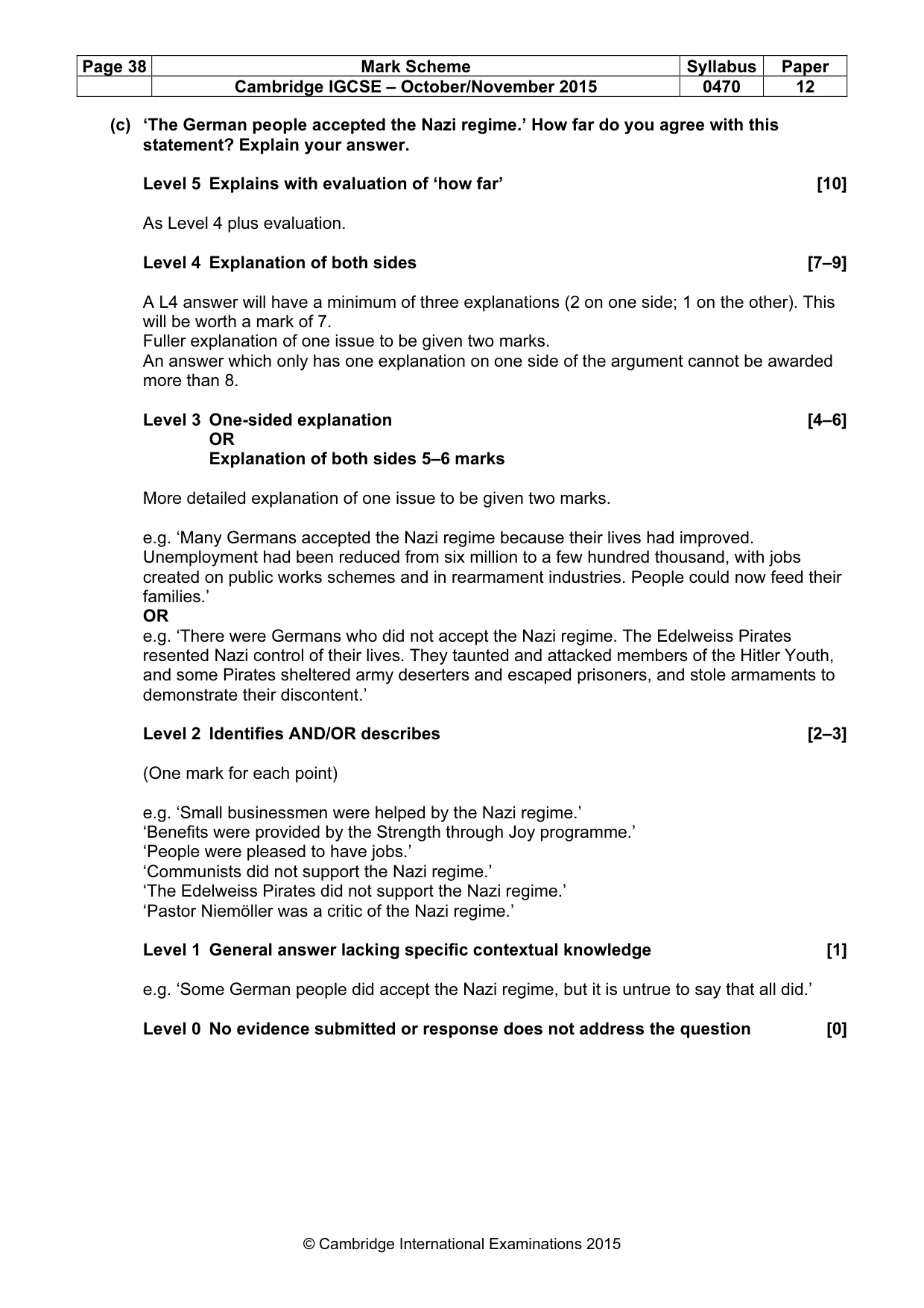 Mark scheme, page 38 of 68