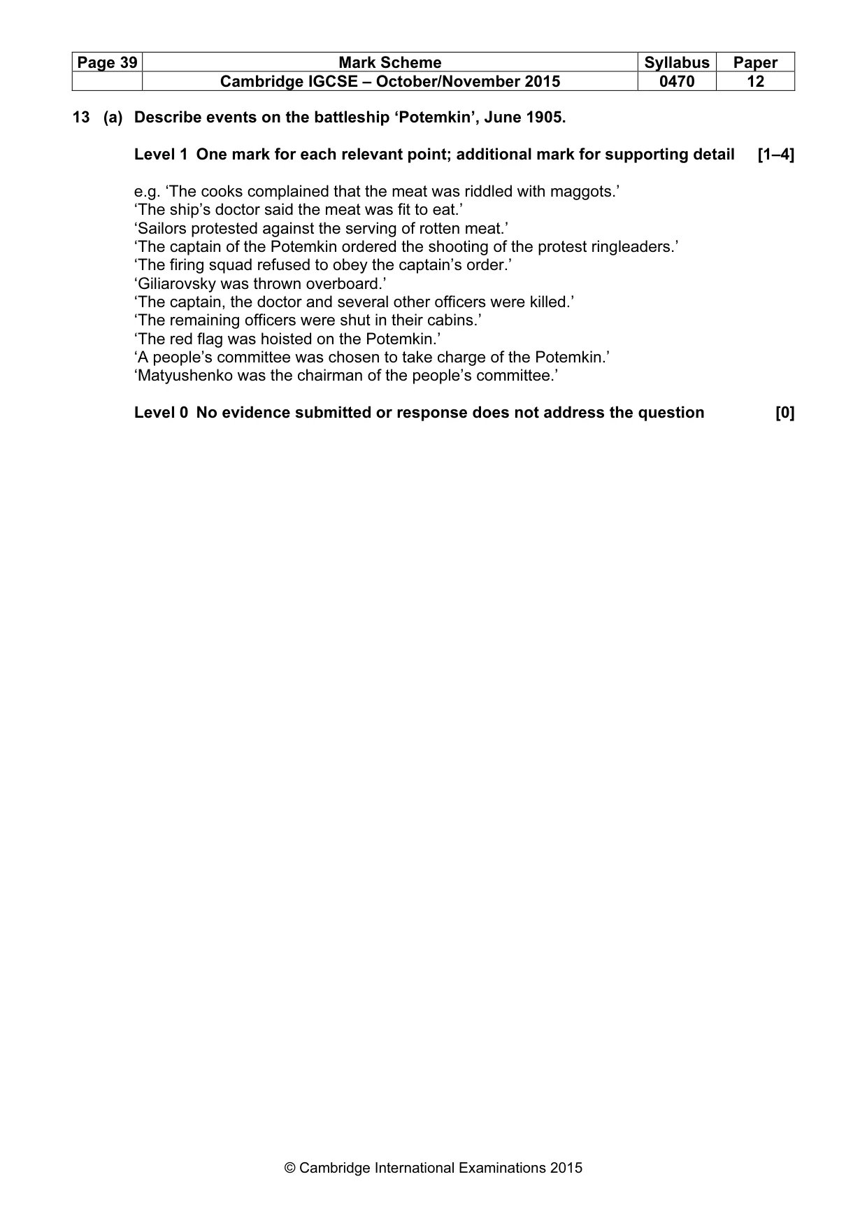 Mark scheme, page 39 of 68