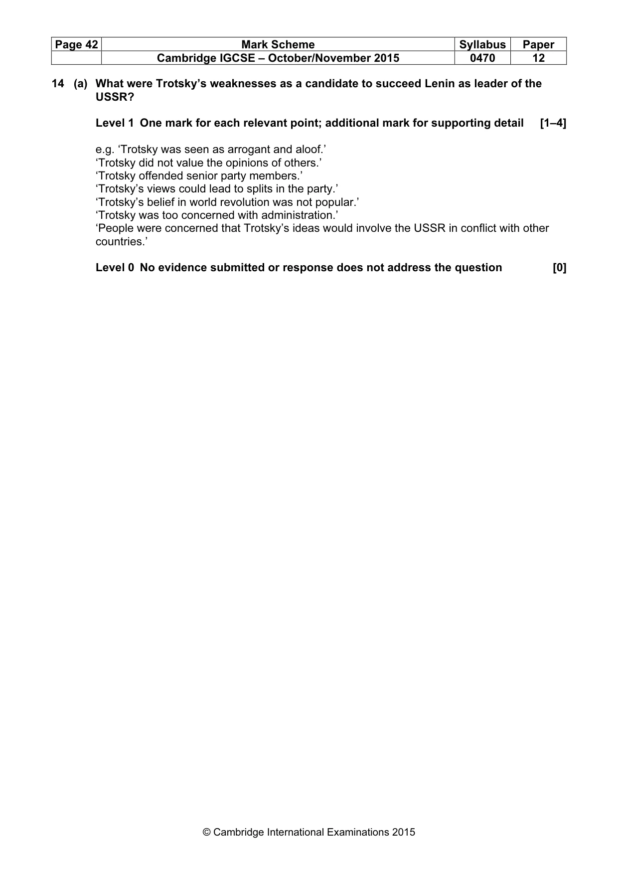 Mark scheme, page 42 of 68