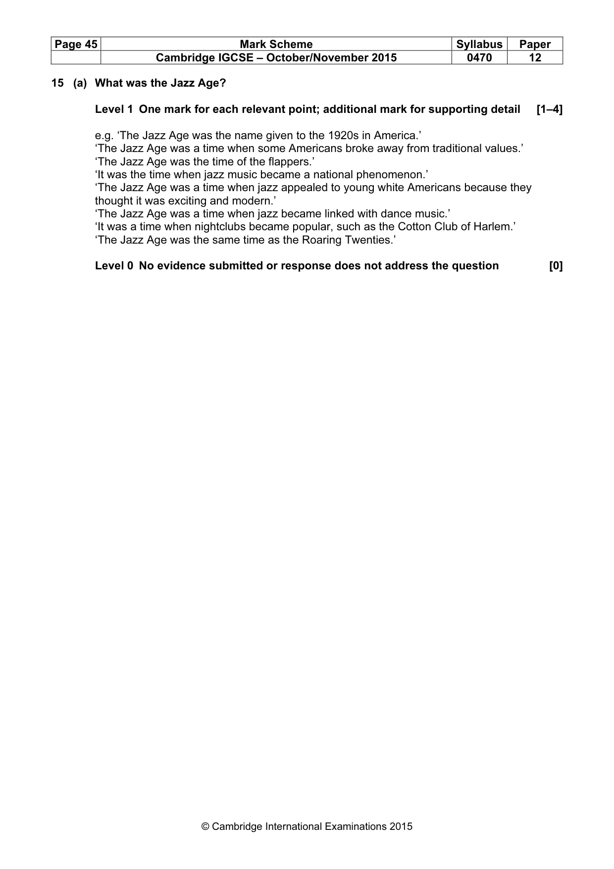 Mark scheme, page 45 of 68