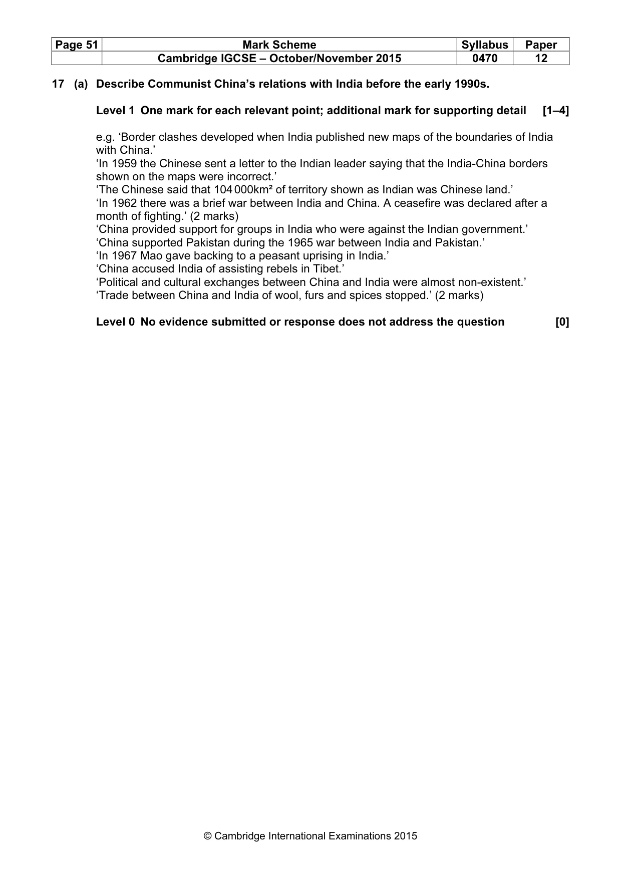 Mark scheme, page 51 of 68