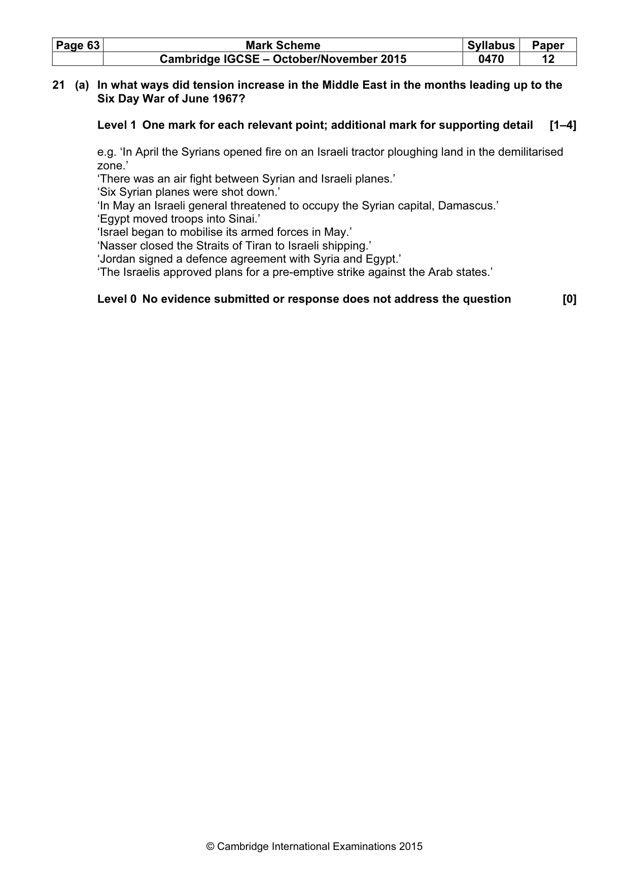 Mark scheme, page 63 of 68