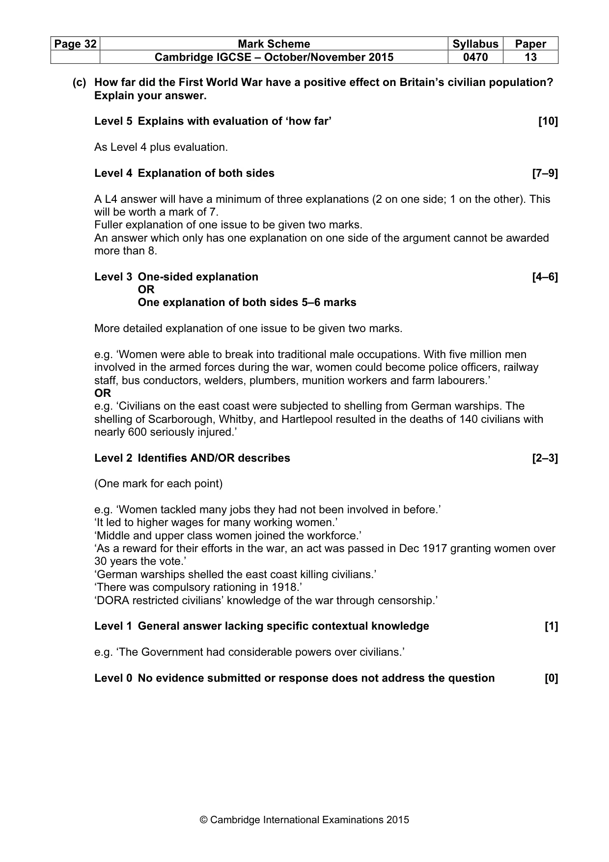Mark scheme, page 32 of 68