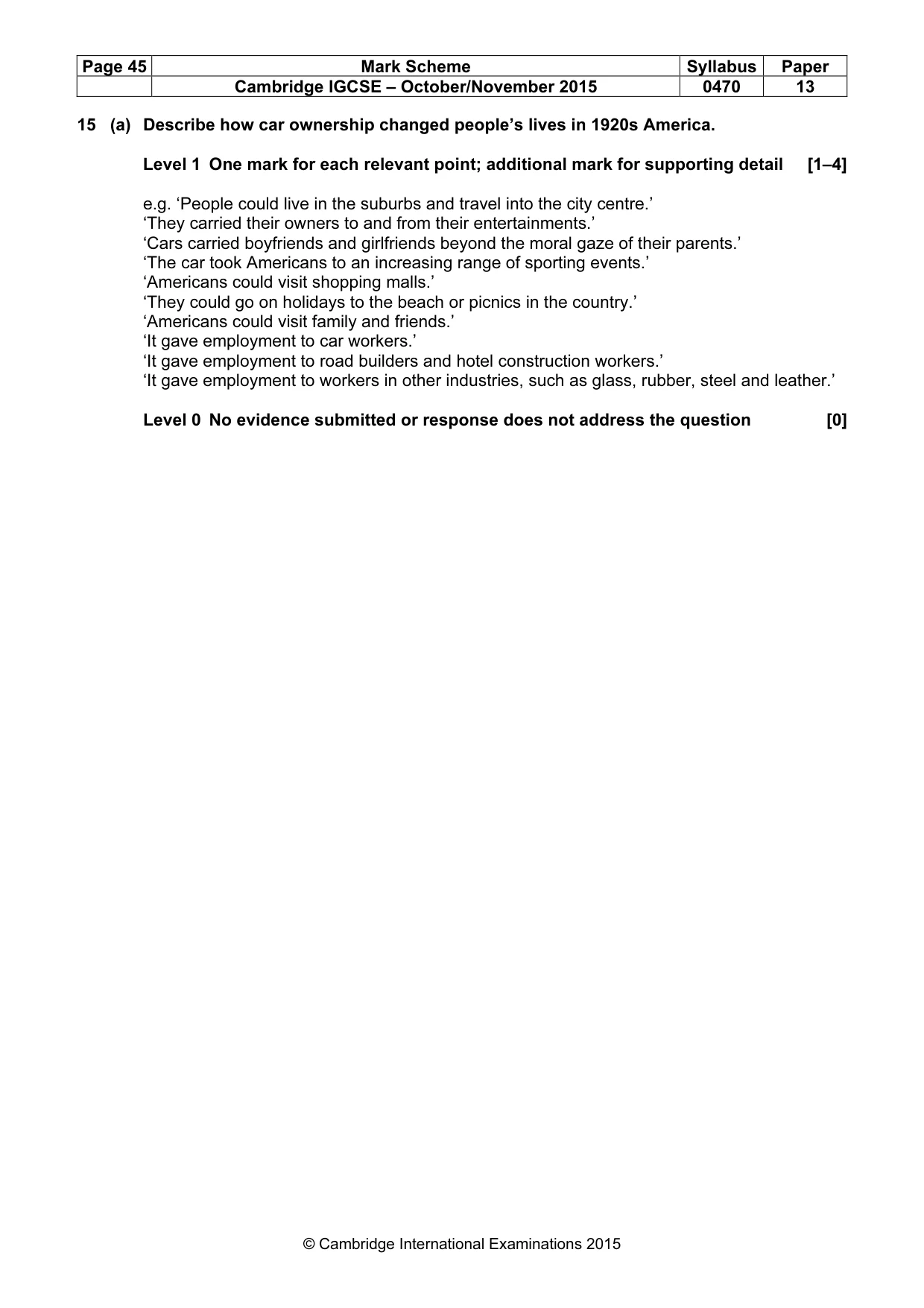 Mark scheme, page 45 of 68