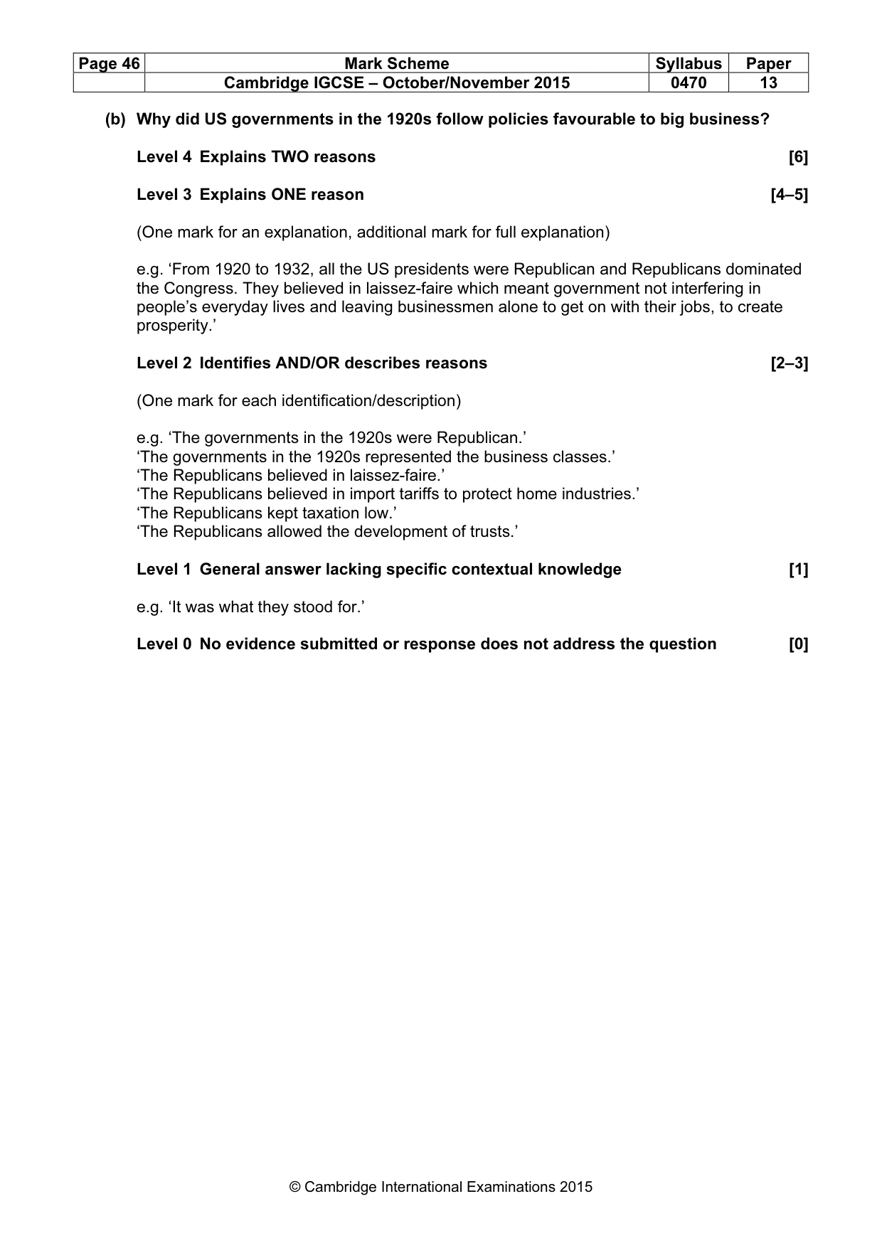 Mark scheme, page 46 of 68