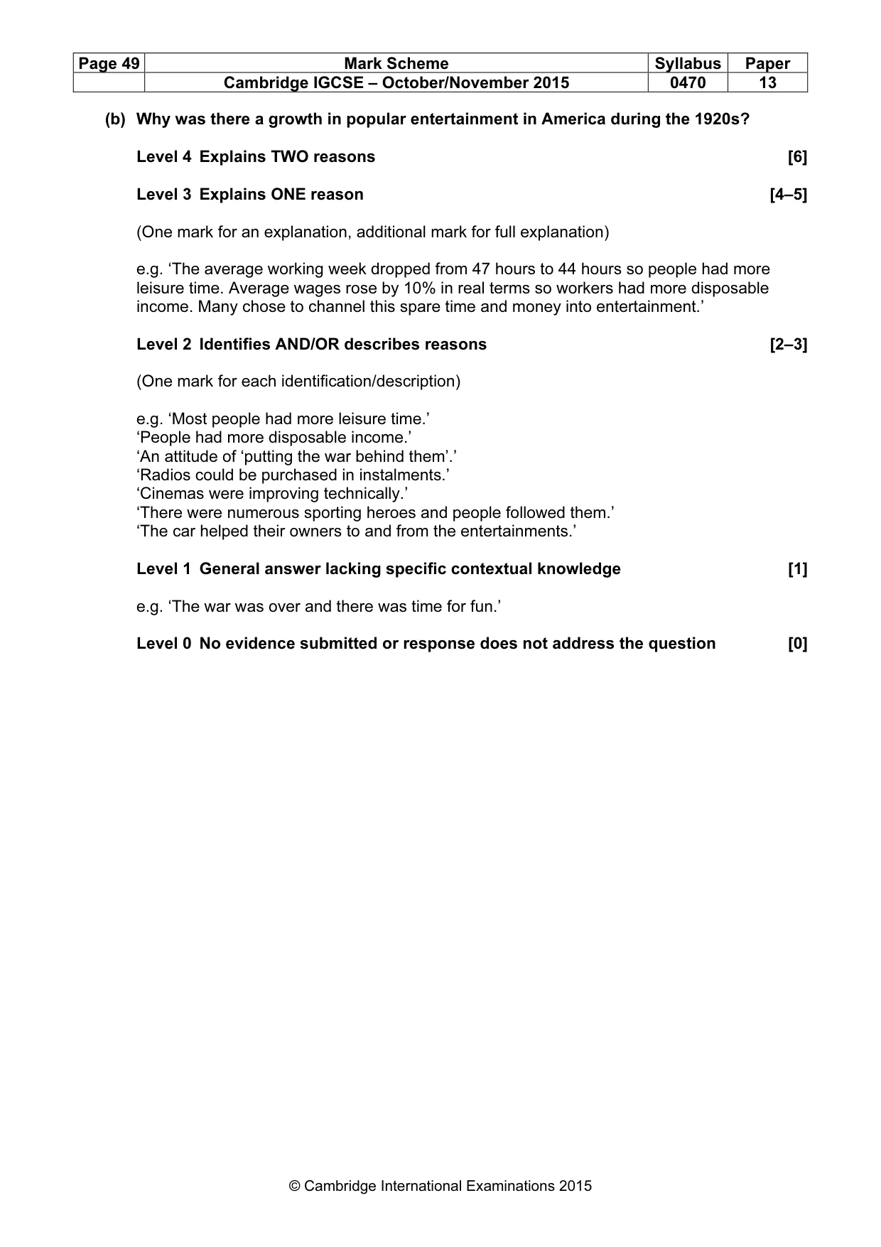 Mark scheme, page 49 of 68
