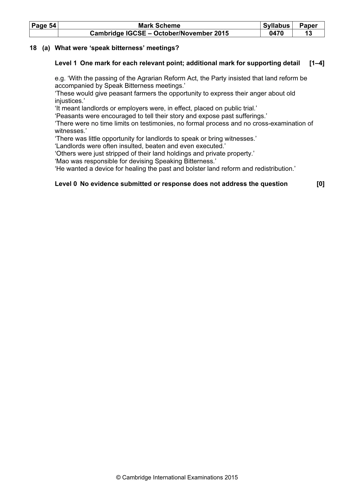 Mark scheme, page 54 of 68
