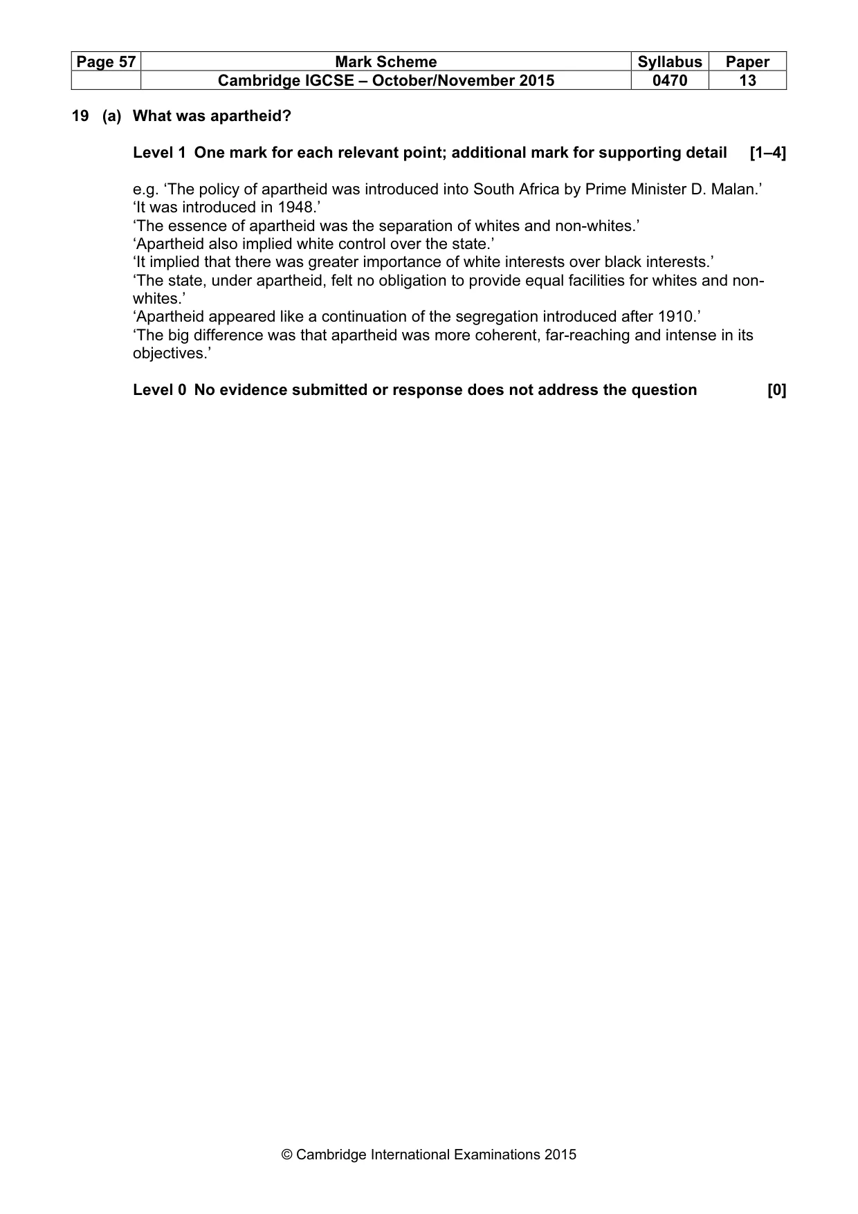 Mark scheme, page 57 of 68