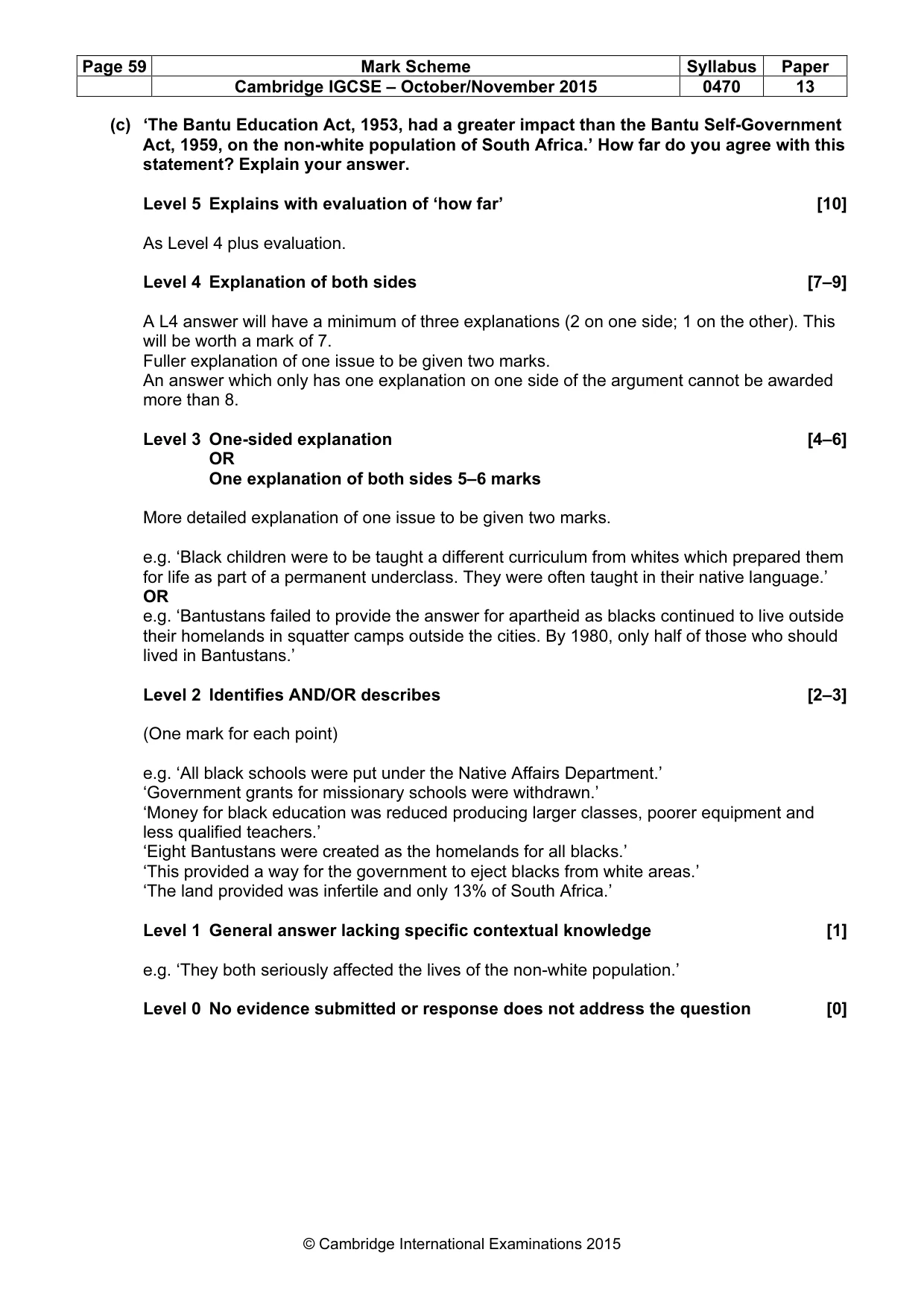 Mark scheme, page 59 of 68