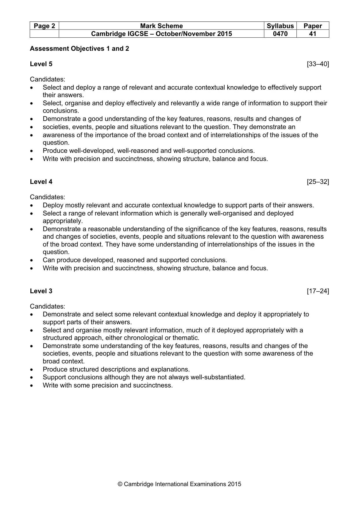Mark scheme, page 2 of 10
