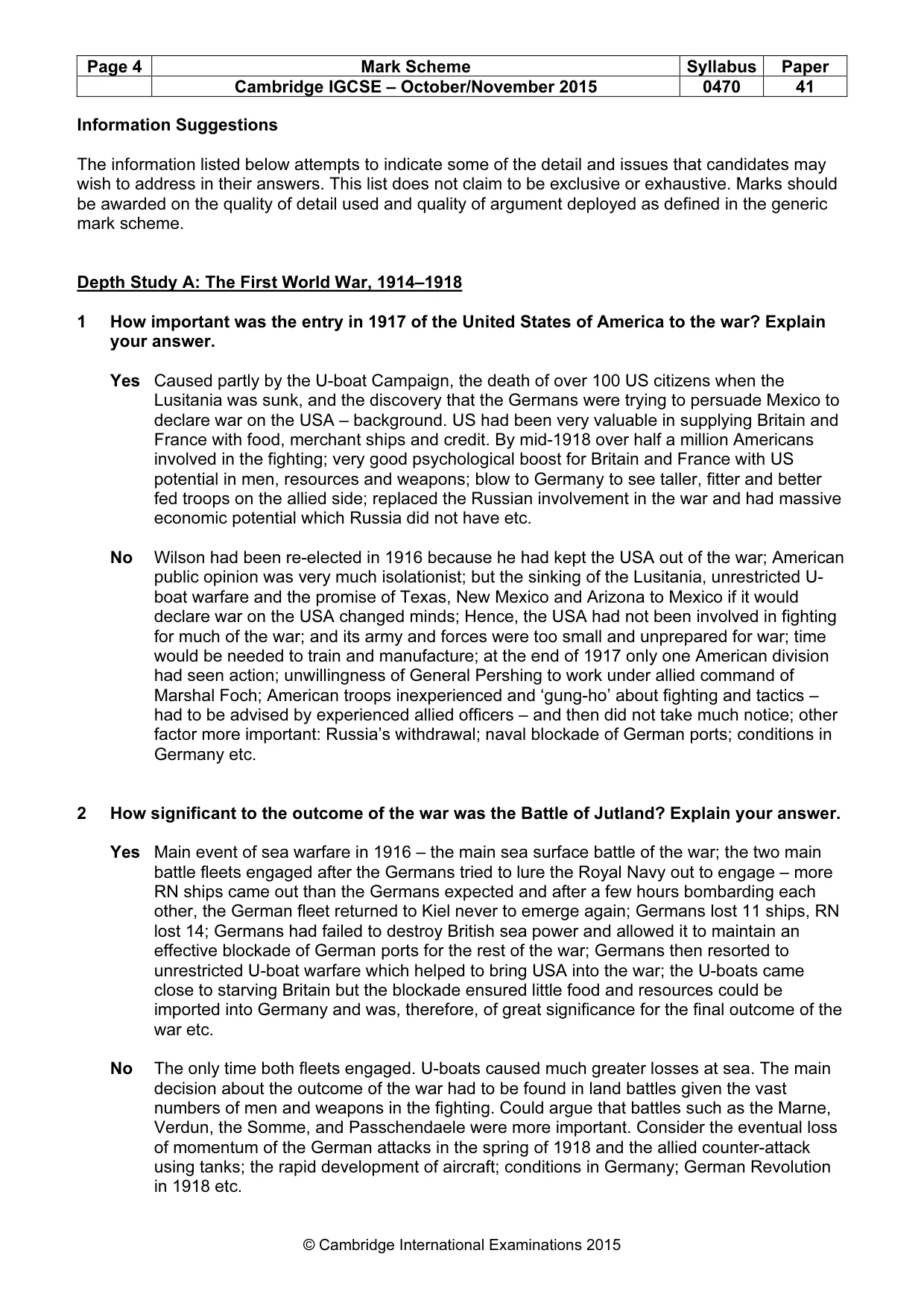 Mark scheme, page 4 of 10