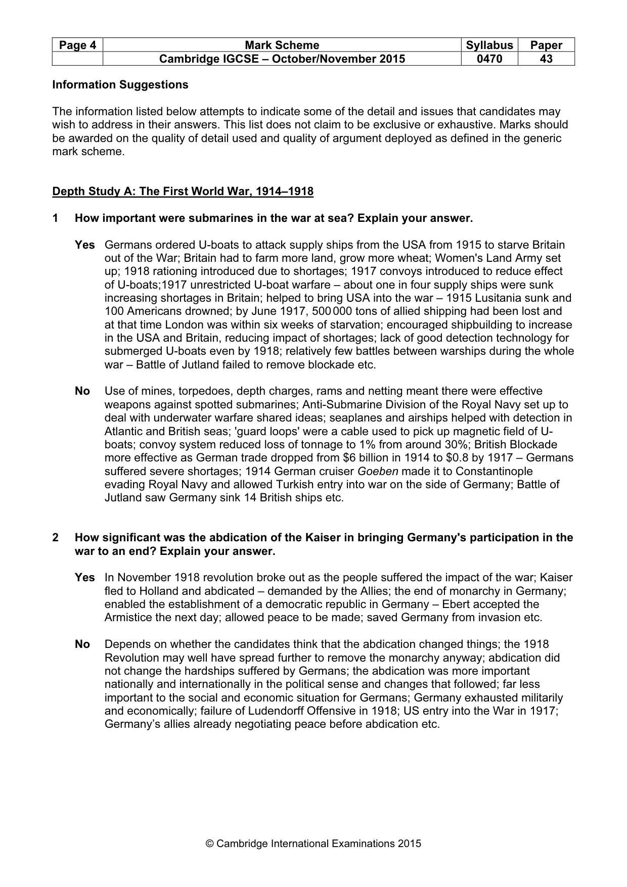 Mark scheme, page 4 of 10