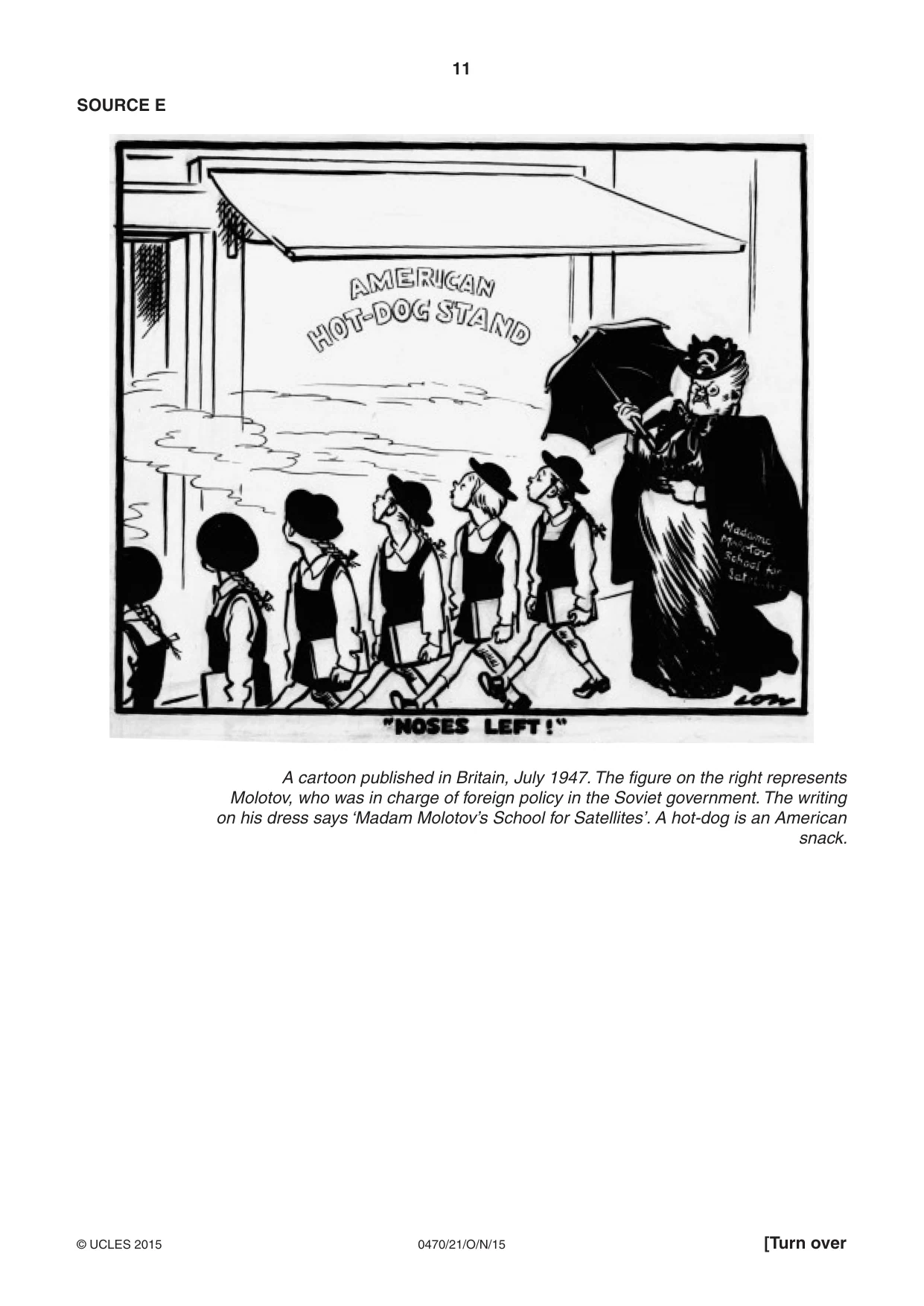 Cambridge IGCSE History 0470 2015 Oct/Nov Paper 2 · Variant 1 question paper, page 11 of 16