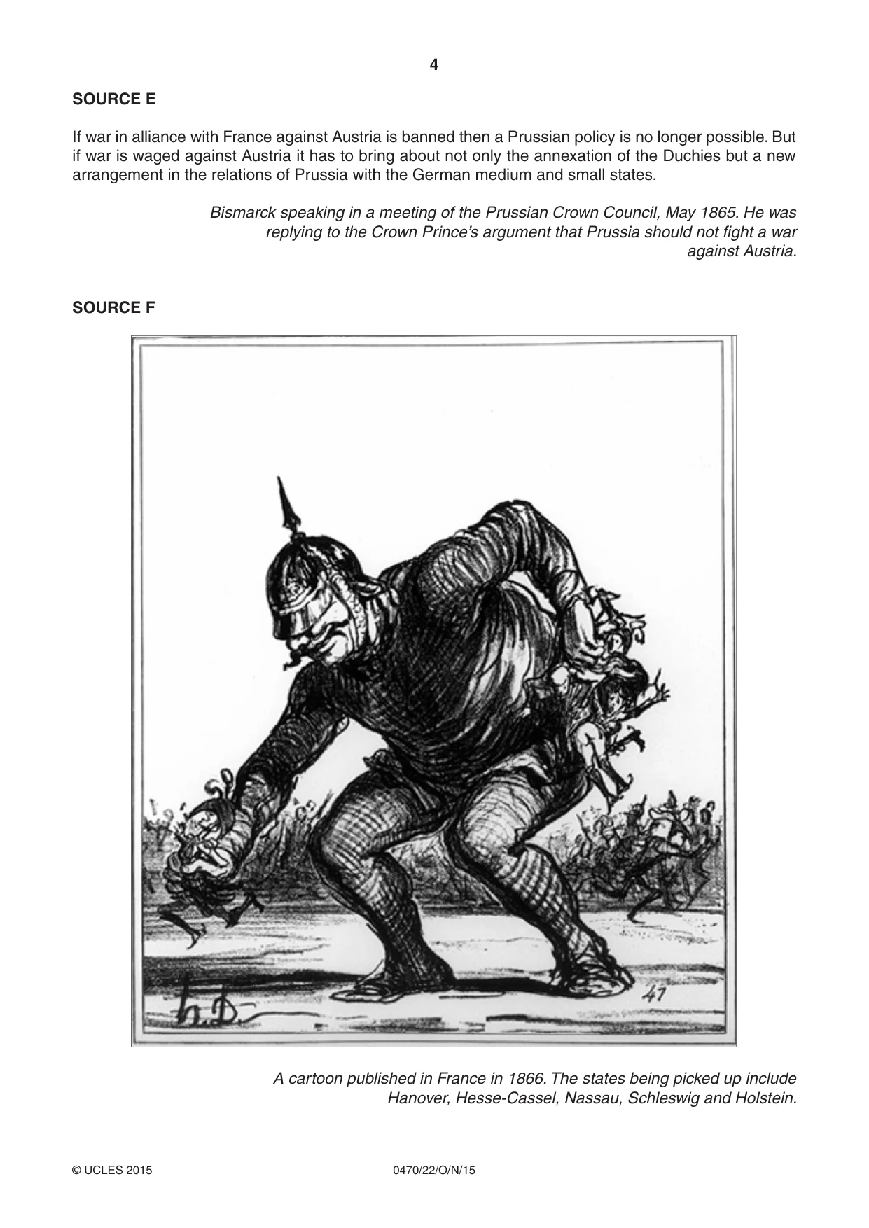 Cambridge IGCSE History 0470 2015 Oct/Nov Paper 2 · Variant 2 question paper, page 4 of 12