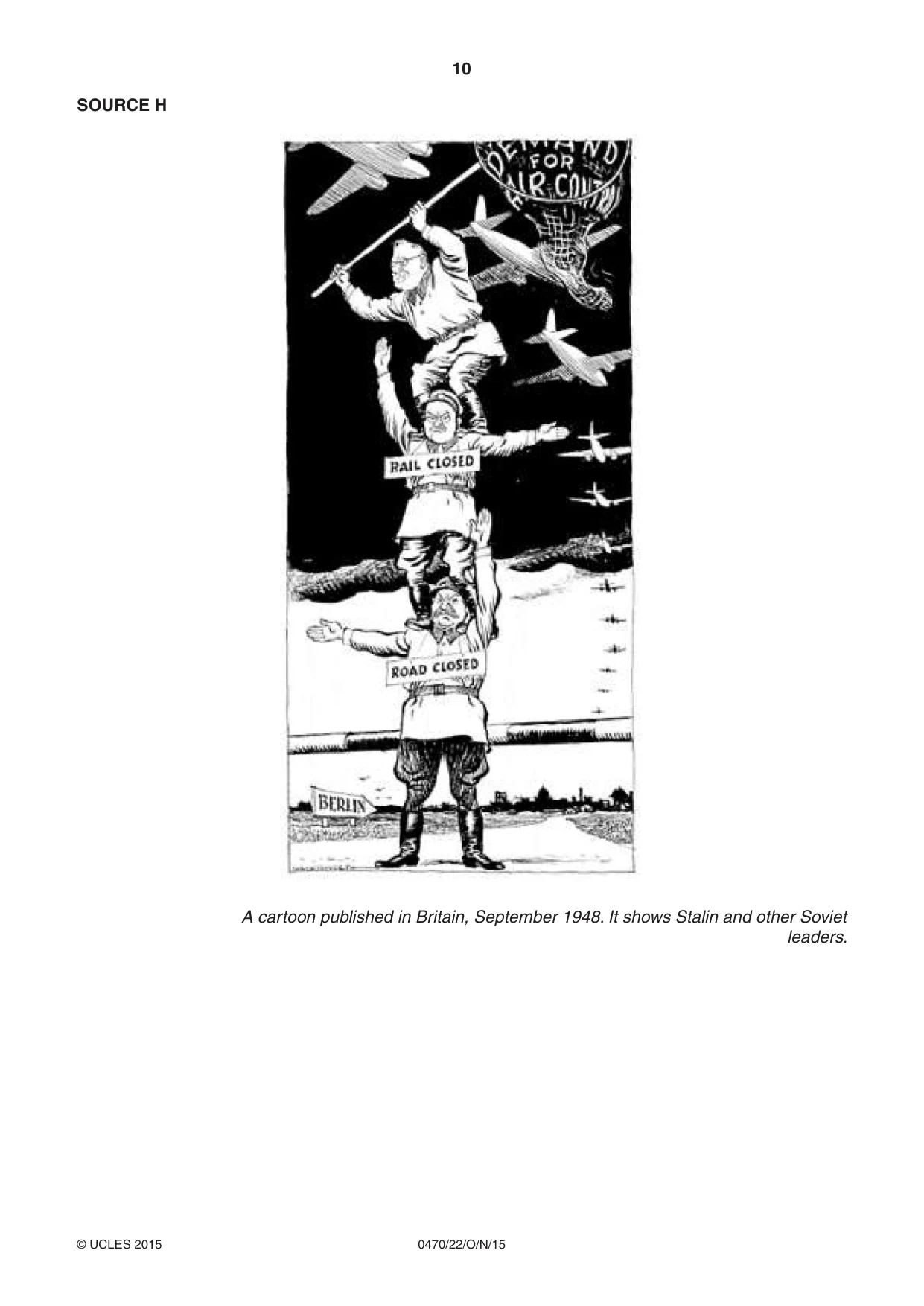 Cambridge IGCSE History 0470 2015 Oct/Nov Paper 2 · Variant 2 question paper, page 10 of 12
