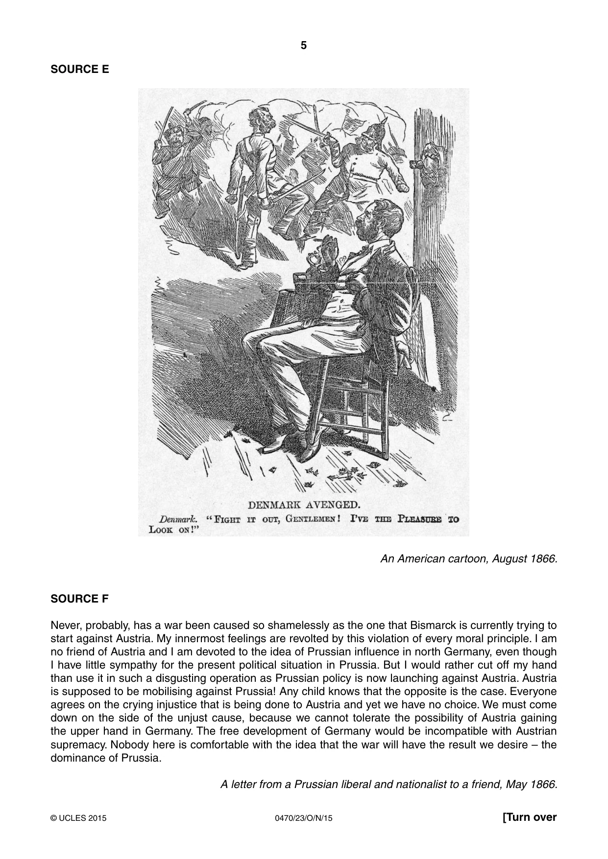 Cambridge IGCSE History 0470 2015 Oct/Nov Paper 2 · Variant 3 question paper, page 5 of 16