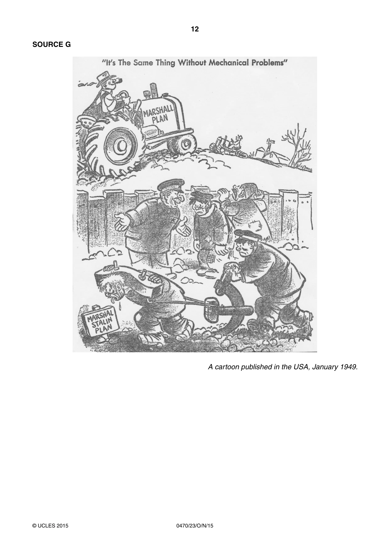 Cambridge IGCSE History 0470 2015 Oct/Nov Paper 2 · Variant 3 question paper, page 12 of 16