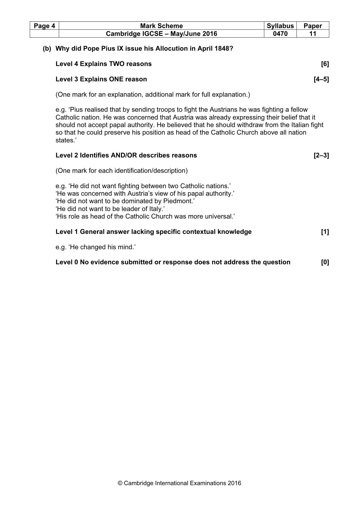 Mark scheme, page 4 of 68