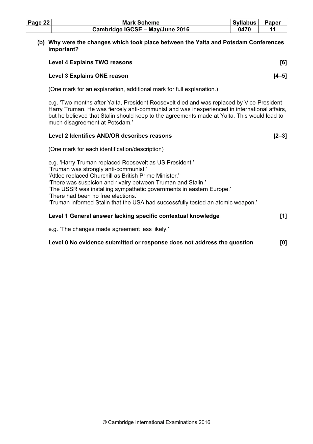 Mark scheme, page 22 of 68