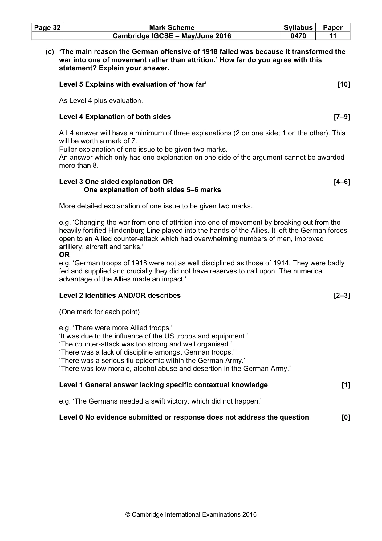 Mark scheme, page 32 of 68