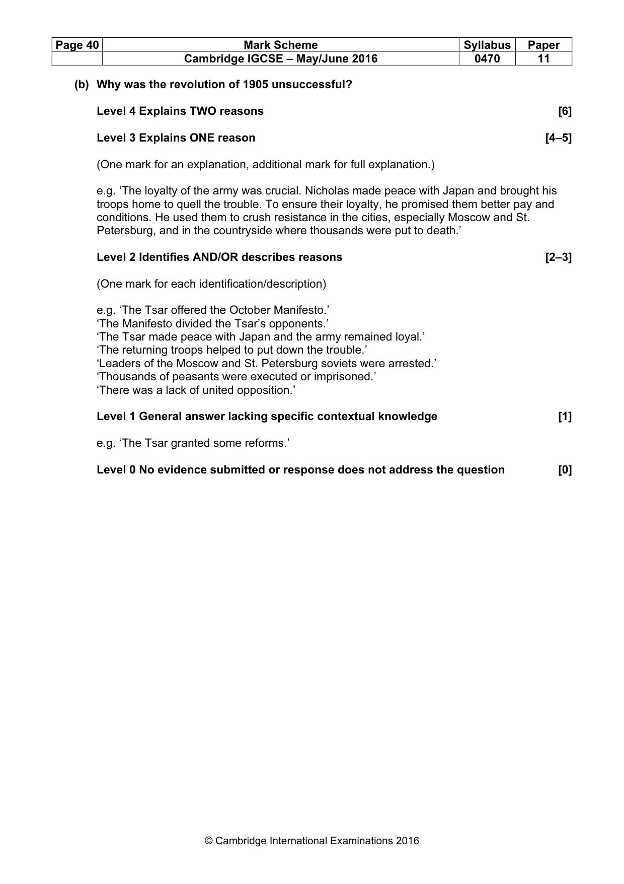 Mark scheme, page 40 of 68