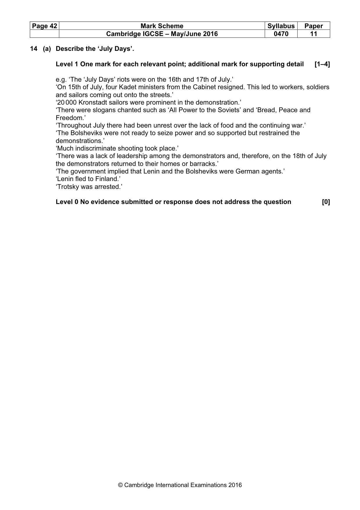 Mark scheme, page 42 of 68